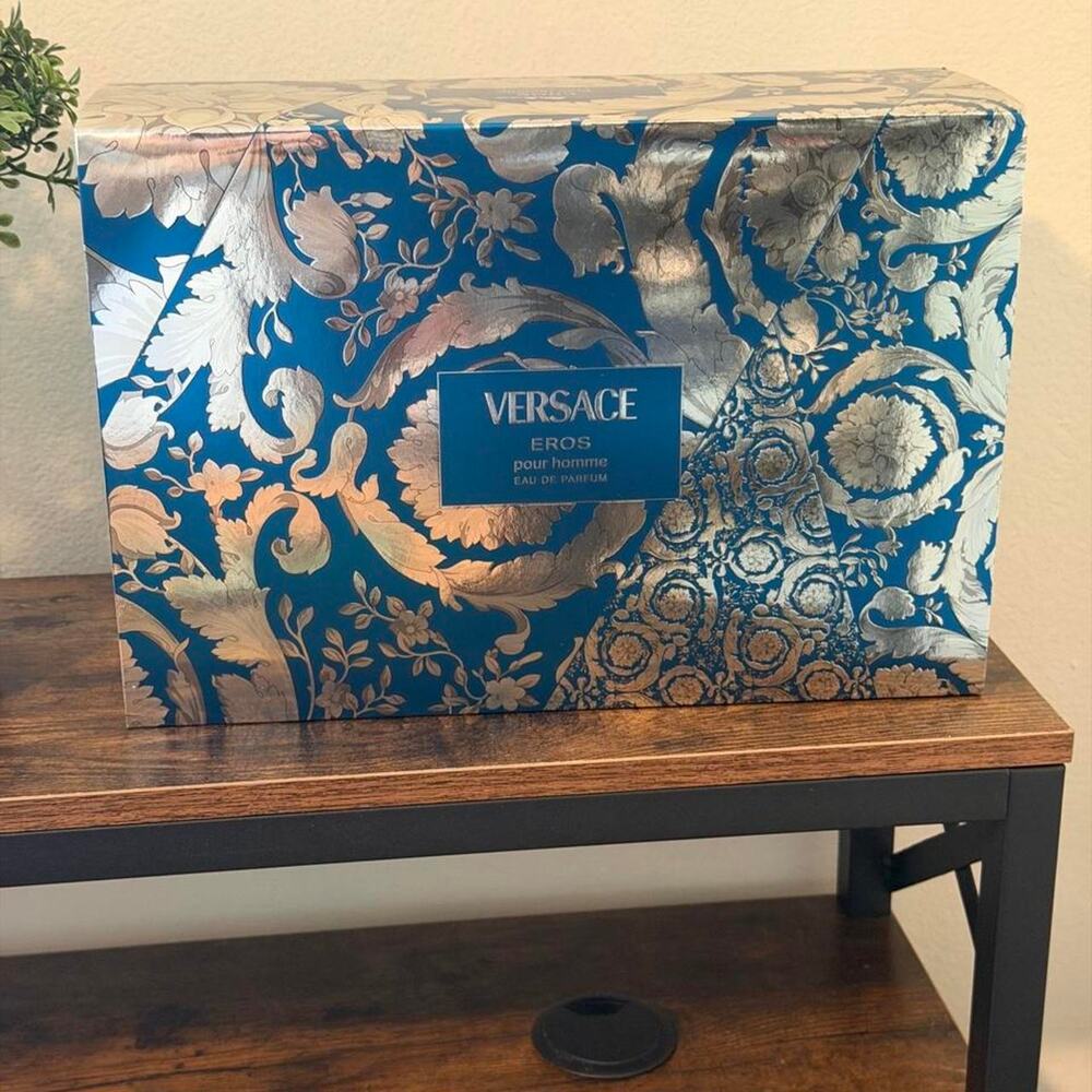 Versace eros blue silver